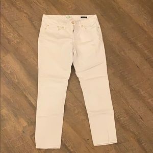 White C. Wonder Skinny Crop Jeans 30